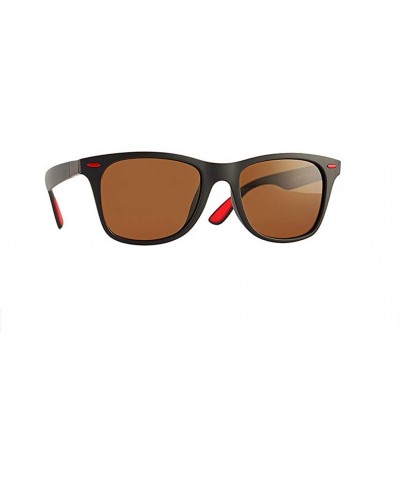 Square Sunglasses for Men- Polarized Classic Aviator Sunglasses Retro Style Metal Frame for Cycling Driving - F - CV18TR00A9Q...