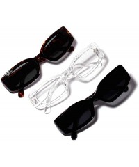 Oversized Men's and Women's Retro Square Resin lens Candy Colors Sunglasses UV400 - Brown - C518N7DMAL6 $12.16