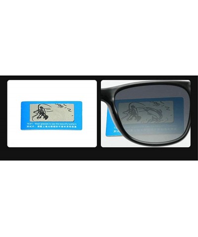 Goggle Fashion Lady Square Frame Bamboo leg Myopic sunglasses polarized Mens Goggle UV400 - CN18S6NQU0E $33.23