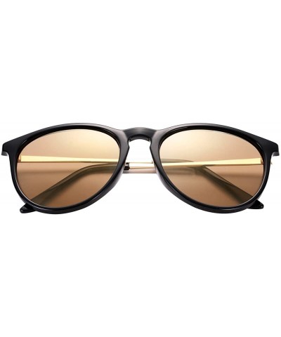 Oval Sunglasses for Women Fashion Cateye Erika Style Designer Frame Sun Glasses - CR18HCMSU86 $34.42