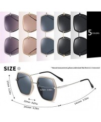 Oversized Women Oversized Polarized Square Sunglasses Fashion Ladies Sun Glasses Female Gradient Eyewear Goggles UV400 - C419...