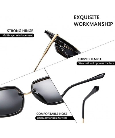 Oversized Women Oversized Polarized Square Sunglasses Fashion Ladies Sun Glasses Female Gradient Eyewear Goggles UV400 - C419...