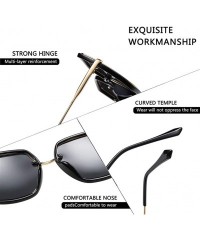 Oversized Women Oversized Polarized Square Sunglasses Fashion Ladies Sun Glasses Female Gradient Eyewear Goggles UV400 - C419...