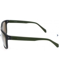 Rectangular Men's Pld2057/S Rectangular Sunglasses - Mtgrn Mil - CM187XWHS9T $54.09