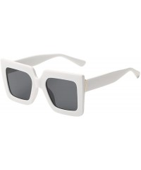 Rectangular Sunglasses for Men Women Vintage Sunglasses Retro Oversized Glasses Eyewear Rectangular Punk Goggles - F - CQ18QR...