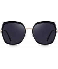 Butterfly Women's Fashion Cat Eye Polarized Sunglasses Ladies Luxury Brand Sun glasses UV400 - Black - C018RYKUXEM $24.56