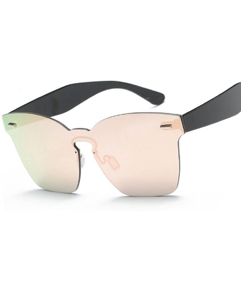 Rimless Unisex Sunglasses Fashion Style Design UV400 - Light Pink - C9182ZALK3E $11.78