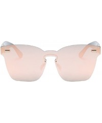 Rimless Unisex Sunglasses Fashion Style Design UV400 - Light Pink - C9182ZALK3E $11.78