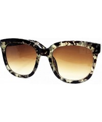 Butterfly 7222 Premium Oversize XXL Women Men Mirror Brand Style Fashion Sunglasses - Amber Grey - CN18EQ5RLOO $11.91