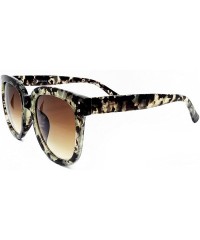 Butterfly 7222 Premium Oversize XXL Women Men Mirror Brand Style Fashion Sunglasses - Amber Grey - CN18EQ5RLOO $11.91