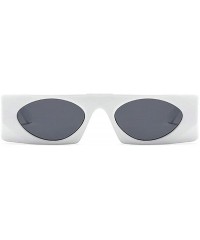 Rectangular Brand Small Square Sunglasses Women Retro Luxury Bling Round One Piece Transparent sun glasses Shades UV400 - CK1...