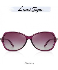 Oval Polarized Sunglasses Women Fashion Gradient Lenses Exquisite Diamond Decorated Frame UV400 Outdoor Travel Gift - CE199GN...