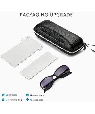 Oval Polarized Sunglasses Women Fashion Gradient Lenses Exquisite Diamond Decorated Frame UV400 Outdoor Travel Gift - CE199GN...