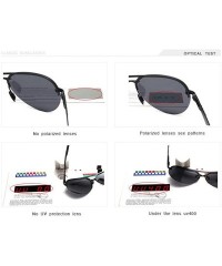 Aviator Polarized Sunglasses Men Classic Pilot Sun Glasses Driving YA541 C1 - Ya541 C2 - CJ18XGG28NO $12.16