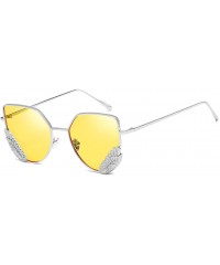 Round Round Vintage Sunglasses Rhinestone Decoration Sun Glasses for Women - Y-30 - CA198W4YQ50 $10.65