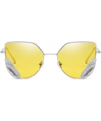 Round Round Vintage Sunglasses Rhinestone Decoration Sun Glasses for Women - Y-30 - CA198W4YQ50 $10.65