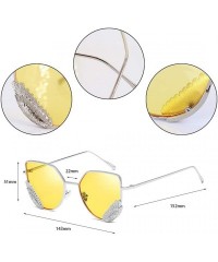 Round Round Vintage Sunglasses Rhinestone Decoration Sun Glasses for Women - Y-30 - CA198W4YQ50 $10.65