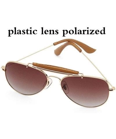 Oversized Vintage Outdoorsman Craft Sunglasses Men Women 58mm Pilot Gradient Glass Lens Mirror Glasses Polarized UV400 - CP19...