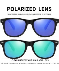 Rimless Polarized Sunglasses For Men Women Retro TR90 Frame Square Shades Vintage Classic Sun Glasses - C812O44MRFK $33.34