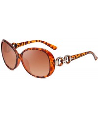 Oversized Fashion Women Shades Oversized Eyewear Classic Sunglasses UV400 - Leopard Print - CS199CQNR9D $9.03