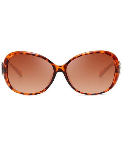 Oversized Fashion Women Shades Oversized Eyewear Classic Sunglasses UV400 - Leopard Print - CS199CQNR9D $9.03