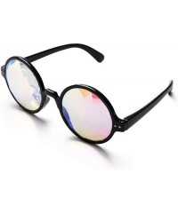 Goggle Kaleidoscope Glasses for Raves Rainbow Prism Diffraction Crystal Lenses - Black(lightweight Series) - CT18KMTE69E $8.50