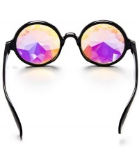 Goggle Kaleidoscope Glasses for Raves Rainbow Prism Diffraction Crystal Lenses - Black(lightweight Series) - CT18KMTE69E $8.50