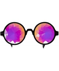 Goggle Kaleidoscope Glasses for Raves Rainbow Prism Diffraction Crystal Lenses - Black(lightweight Series) - CT18KMTE69E $8.50