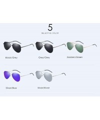 Aviator Polarizing sunglasses Classic clam glasses Polarizing driving glasses sunglasses - D - CY18Q7XULTG $58.87