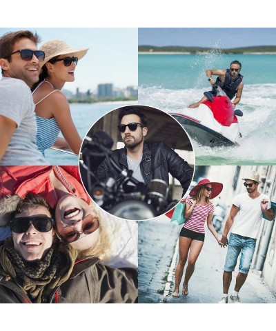 Rimless Polarized Sunglasses For Men Women Retro TR90 Frame Square Shades Vintage Classic Sun Glasses - C812O44MRFK $33.34