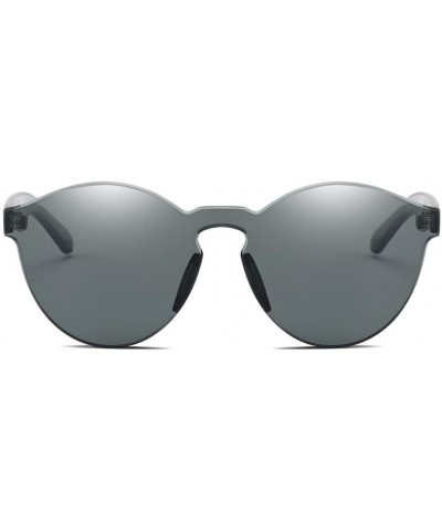 Cat Eye Women Ladies Fashion Cat Eye Shades Sunglasses Integrated UV Candy Colored Glasses (Black) - Black - CP180L0XL0E $9.74