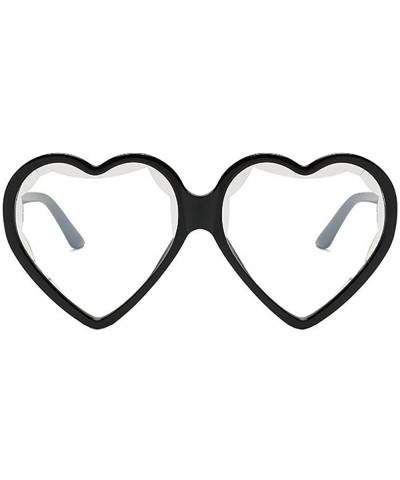 Aviator Women Man Fashion Vintage Heart Shape Big Frame Sunglasses Unisex Radiation Protection Retro Eyewear - H - C018SNYE8T...