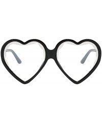 Aviator Women Man Fashion Vintage Heart Shape Big Frame Sunglasses Unisex Radiation Protection Retro Eyewear - H - C018SNYE8T...