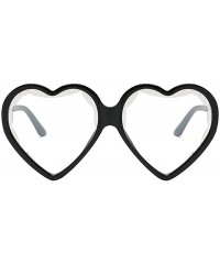 Aviator Women Man Fashion Vintage Heart Shape Big Frame Sunglasses Unisex Radiation Protection Retro Eyewear - H - C018SNYE8T...