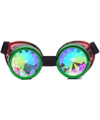 Sport Rainbow Kaleidoscope Goggles Victoria Clothing Steam Punk Accessories Laser - Green Red 2 - CX18HOI6NYX $16.00