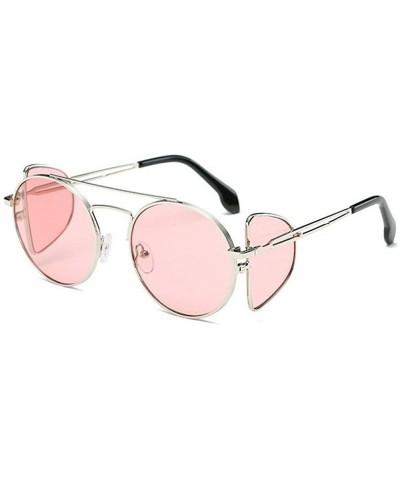 Oversized Retro Men Women Sunglasses Vintage Shades Oversized Designer Glasses Eyewear - Pink - C218D6M0R7D $39.27
