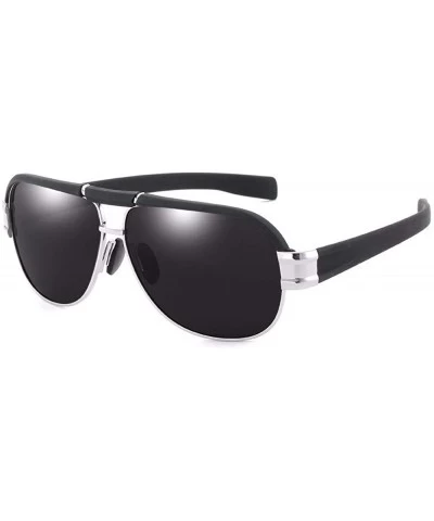 Sport Solar Mirror Metal Mixed Frame Polarizer Men's Outdoor Sports Mountaineering Glasses - D - CQ18QQ29AX9 $60.74