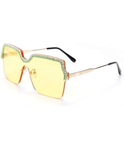 Sport Fashion Frameless Handmade Chain Sunglasses Ocean Piece Metal Frame Glasses - 2 - CD190RDDKIW $64.59