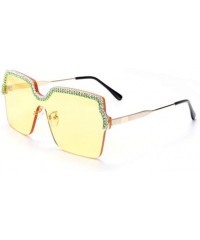 Sport Fashion Frameless Handmade Chain Sunglasses Ocean Piece Metal Frame Glasses - 2 - CD190RDDKIW $30.20