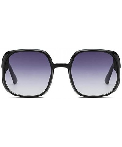 Oversized Square Sunglasses for Women Trendy Oversized Square Sunglasses Flat Top Fashion Shades Oversize Sunglasses - E - C6...
