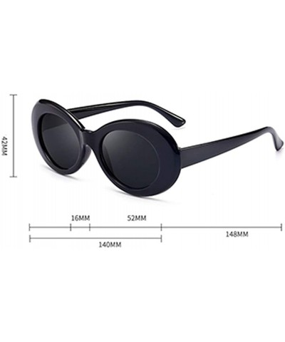Goggle Vintage Oval Sunglasses Reflective Color Film Goggles for Women Men Retro Sun Glasses Eyes Protection - Style3 - CG18R...