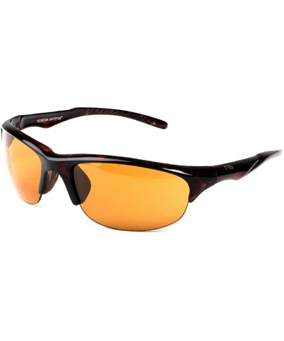 Sport Hope Anti-Fog Tortoise Frame Amber Lens Sunglasses 60mm - CU11OJ7EZMV $64.40