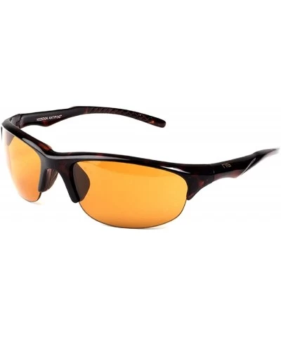 Sport Hope Anti-Fog Tortoise Frame Amber Lens Sunglasses 60mm - CU11OJ7EZMV $67.93