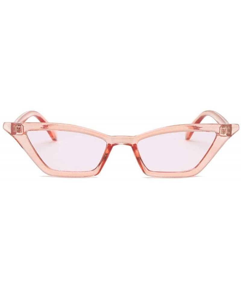 Aviator New Women Small Cat Eye Sunglasses 2019 Vintage Men Fashion Brand Random Color - Cpink - C218XDWWHZZ $7.88