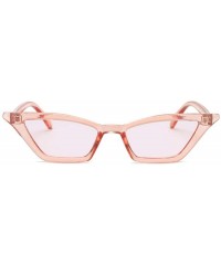 Aviator New Women Small Cat Eye Sunglasses 2019 Vintage Men Fashion Brand Random Color - Cpink - C218XDWWHZZ $7.88