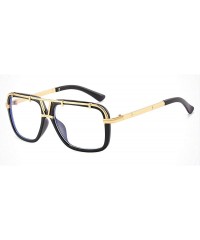 Rectangular Fashion Custom Made Nearsighted Transition Sunglasses Men's Rectangular Photochromic Optical Myopia Glasses - CM1...