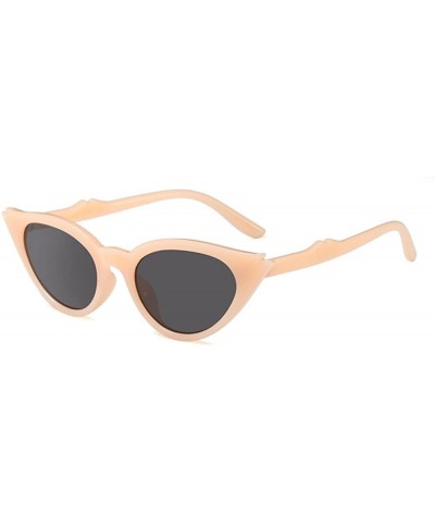 Cat Eye Small Vintage Cateye Sunglasses for Women 50s Chic Fashion Retro UV400 Sunshades - Baby Orange - C718GT8SA2W $12.20
