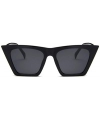 Cat Eye Square Sunglasses Man/Women Cat Eye Sun Glasses Classic Vintage UV400 Outdoor - Blue - CP198Y3UC5Q $19.18