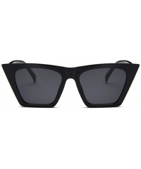 Cat Eye Square Sunglasses Man/Women Cat Eye Sun Glasses Classic Vintage UV400 Outdoor - Blue - CP198Y3UC5Q $18.68