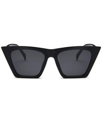 Cat Eye Square Sunglasses Man/Women Cat Eye Sun Glasses Classic Vintage UV400 Outdoor - Blue - CP198Y3UC5Q $10.60